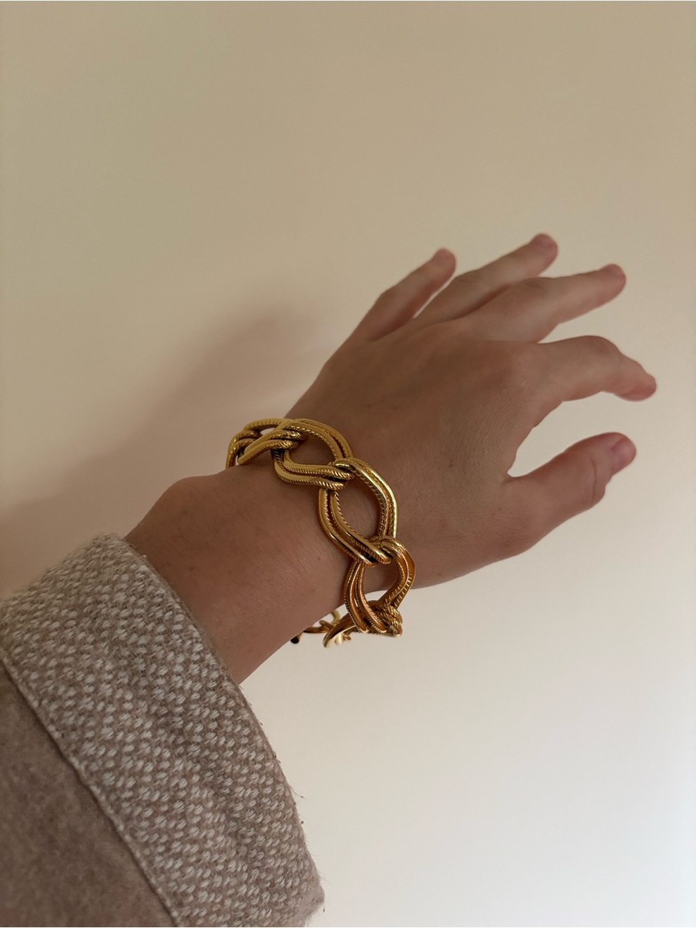 Vintage Gold Link Chain Bracelet